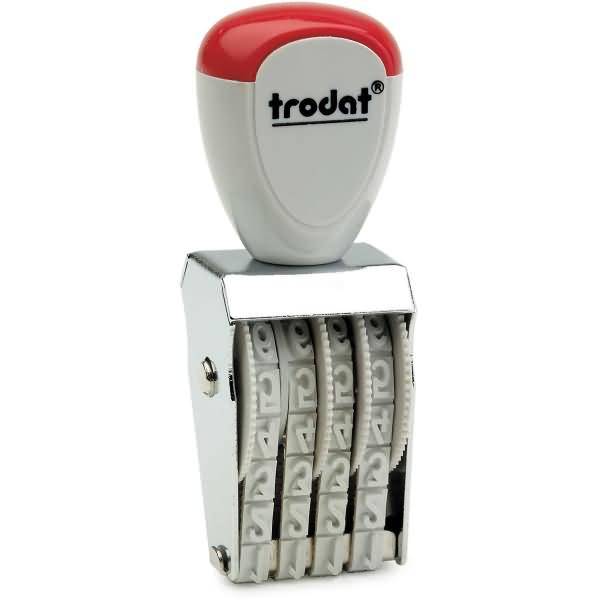 Stempel Zahlen 5mm 4-stellig