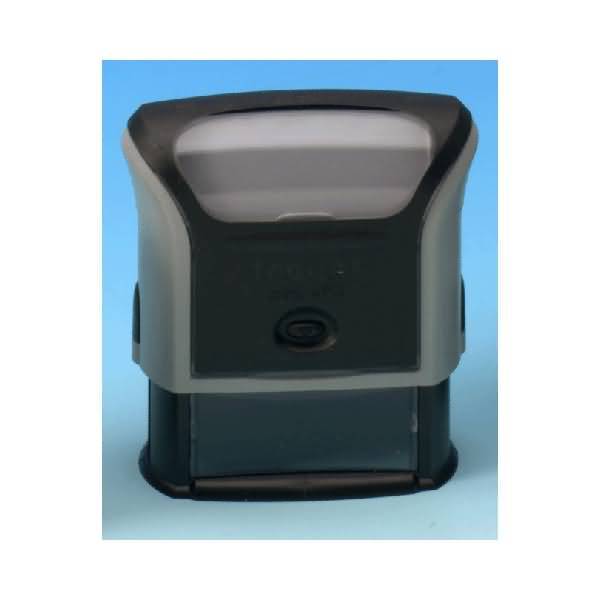 Textstempel Printy mit Gutschein 7-zeilig hellgrau/schwarz