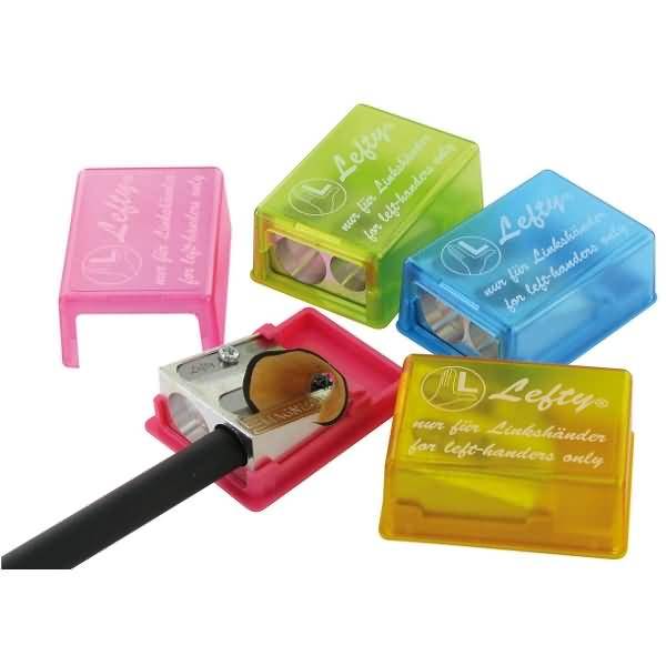 Doppel-Dosenspitzer 2 in 1 Lefty für Linkshänder farbig sortiert