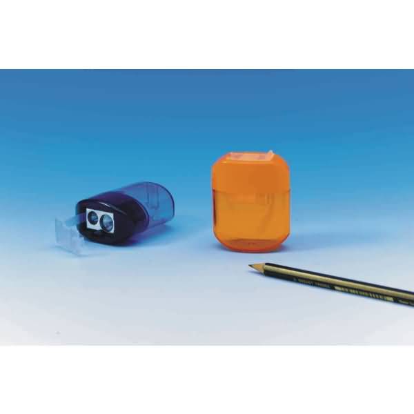 Doppel-Dosenspitzer OVAL-OFFICE groß für 8 und 11mm farbig sortiert