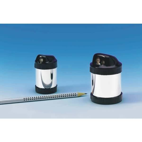 Doppel-Dosenspitzer Streamline für 8 und 11mm schwarz/chrom