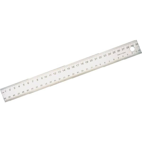 Stahllineal 30cm silber