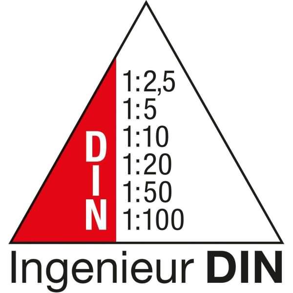 Dreikantmaßstab 30cm Ingenieur DIN