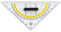 WEDO - Geodreieck - 16 cm - 45°, 45° - durchsichtig