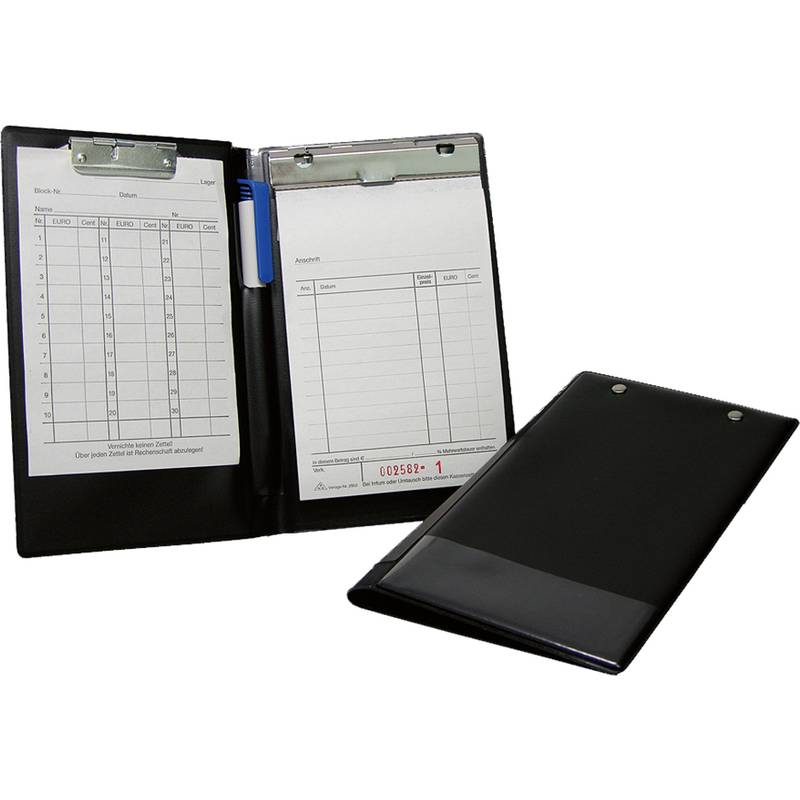 WEDO Kassenblock-Mappe, DIN A6, schwarz