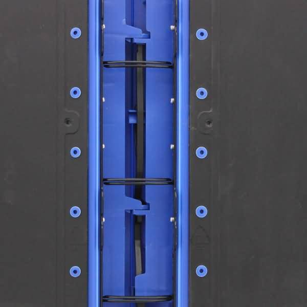Präsentationsordner Ergogrip A4 50mm 4 Ringe schwarz/blau
