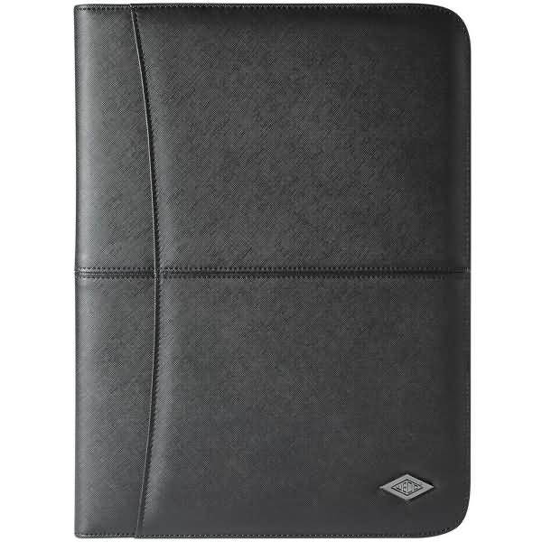 Schreibmappe Accento A4 mit Block schwarz