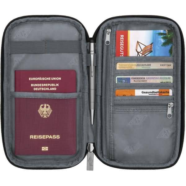 Travel Organizer 14,4x3x23,1cm schwarz