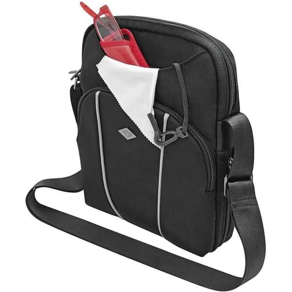 Umhängetasche Hochformat Business schwarz