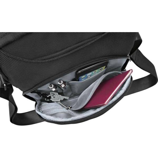 Umhängetasche Hochformat Business schwarz