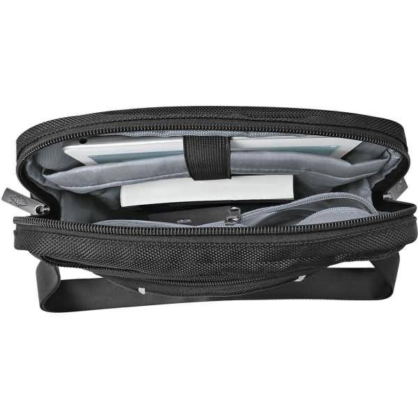 Umhängetasche Hochformat Business schwarz