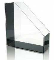 WEDO 601301 - Schwarz - Transparent - 95 mm - 262 mm - 284 mm - Stehsammler/Zeit