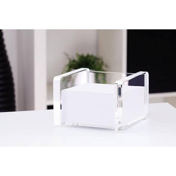 Zettelbox Cristallic Acryl grfüllt glasklar
