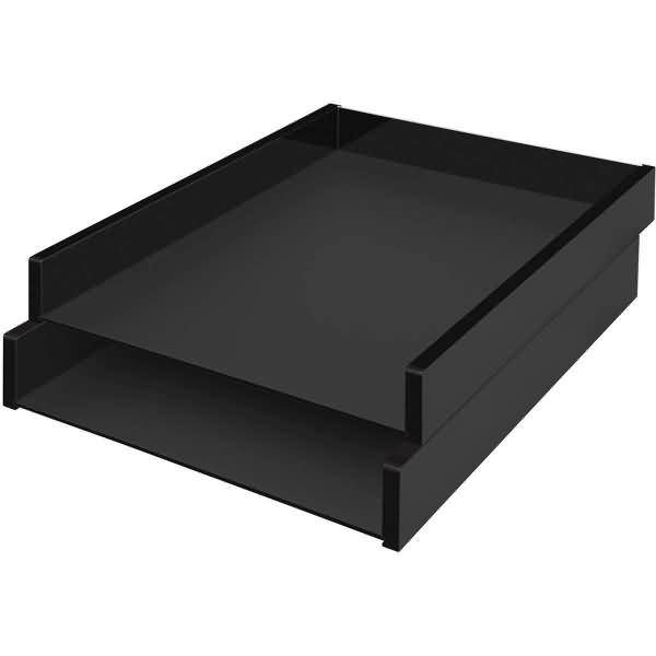 Briefablage Black Office Acryl A4 schwarz