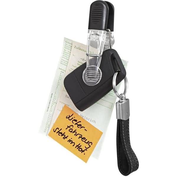 Magnetklemmer Set Glossy glasklar/schwarz VE=4 Stück