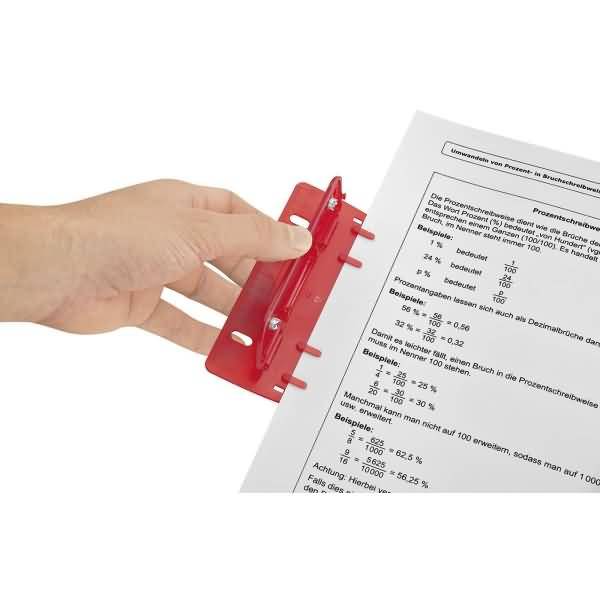 Taschenlocher 8cm Kunststoff rot