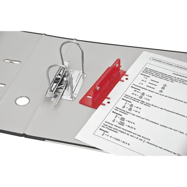 Taschenlocher 8cm Kunststoff rot