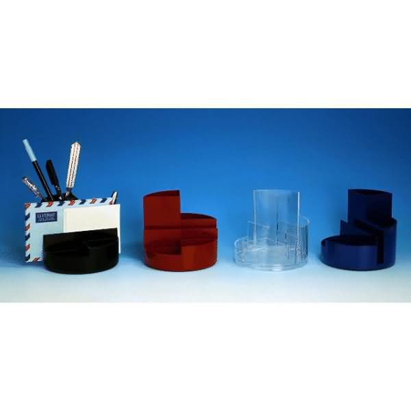 Rundbox 6 Fächer schwarz