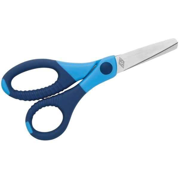 Schere Edelstahl Gripy 13cm rund farbig sortiert