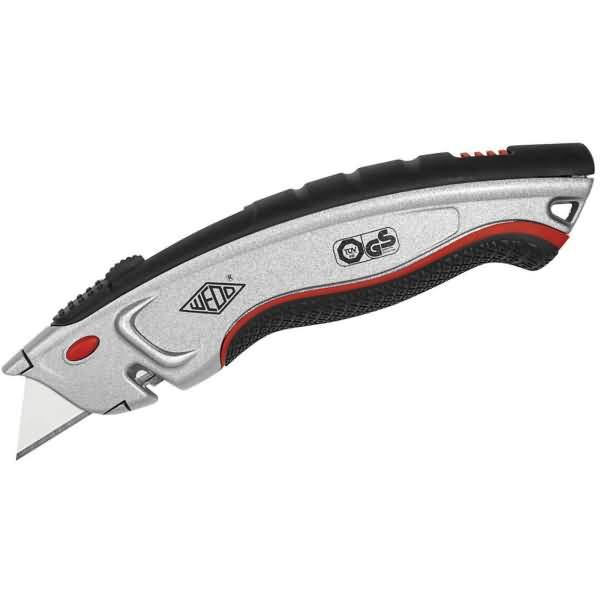 Cutter Safety Profi Plus Trapezklinge inkl. 5 Ersatzklingen schwarz/rot