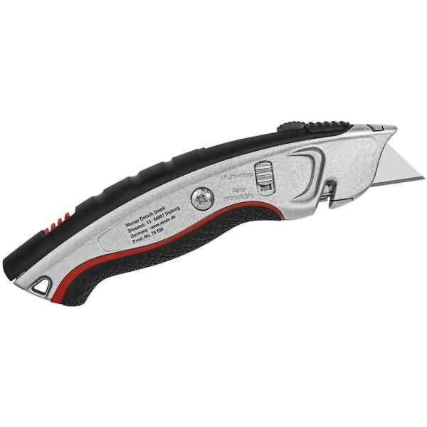Cutter Safety Profi Plus Trapezklinge inkl. 5 Ersatzklingen schwarz/rot