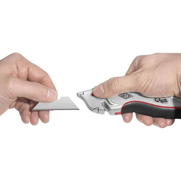 Cutter Safety Profi Plus Trapezklinge inkl. 5 Ersatzklingen schwarz/rot