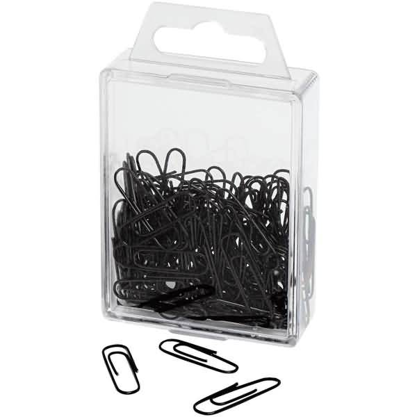 Büroklammern 27mm VE=100 Stück schwarz