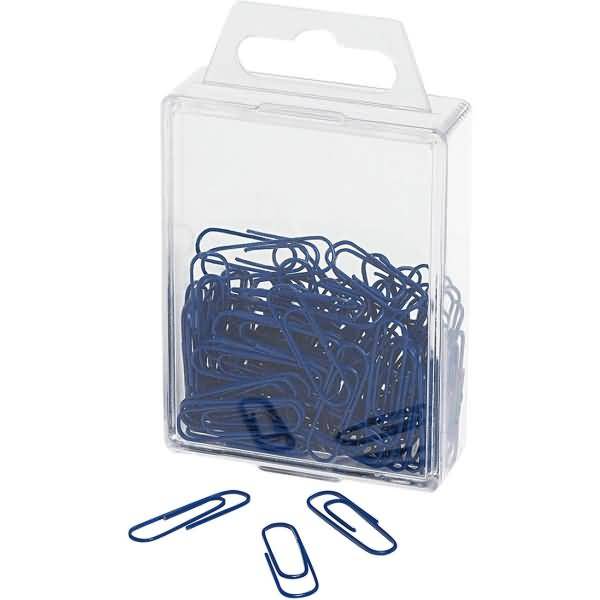 Büroklammern 27mm VE=100 Stück blau