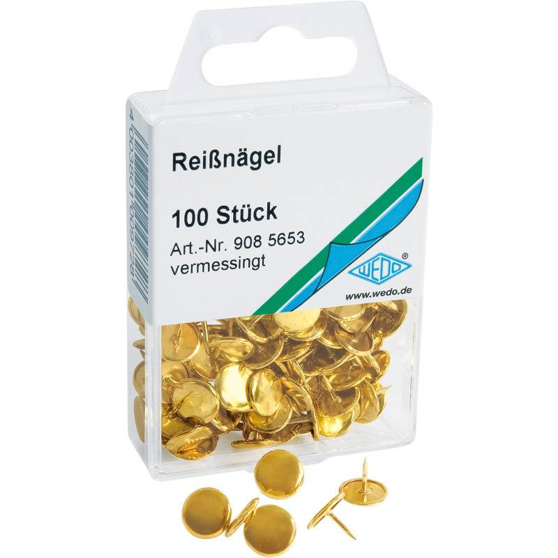 WEDO Reißnägel, messing, Durchmesser: 10 mm