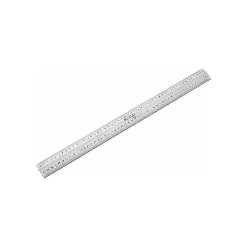 WESTCOTT Schneidelineal, Länge: 500 mm, aus Aluminium