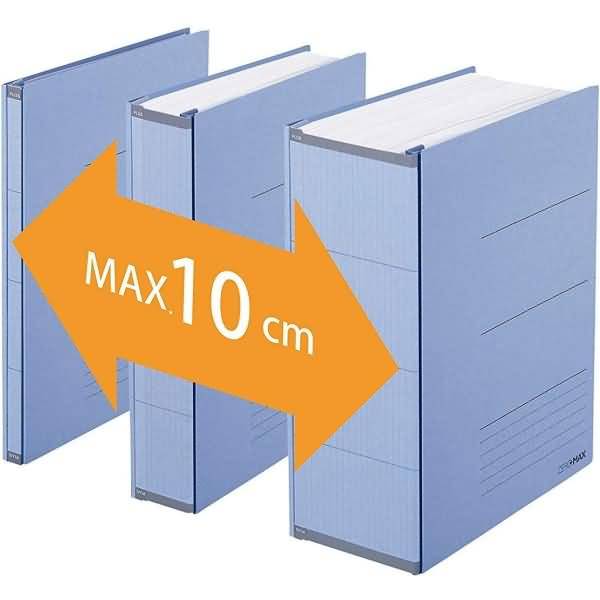 Ordner Zero Max A4 1,5-10cm blau