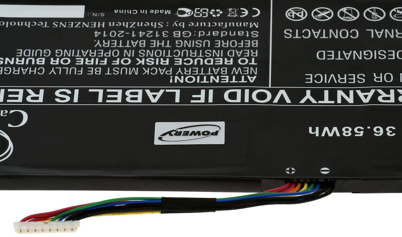 Powery Akku passend für Laptop Acer Aspire 3 A315-21 / Aspire 3 A315-51 / Typ AP16M5J u.a., 7,7V, Li-Ion