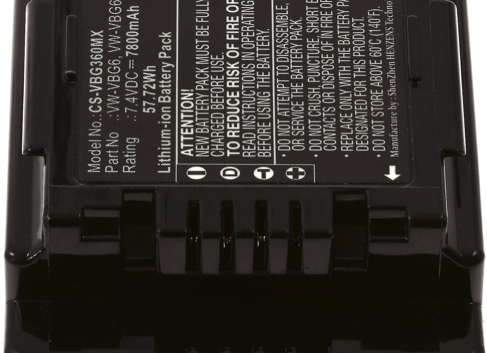 Powery Akku für Videokamera Panasonic HDC-SD8K, 7,4V, Li-Ion