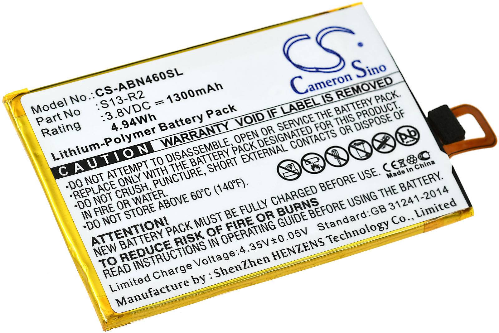 Powery Akku kompatibel mit Amazon Typ S13-R2 / S13-R2-A, 3,8V, Li-Polymer