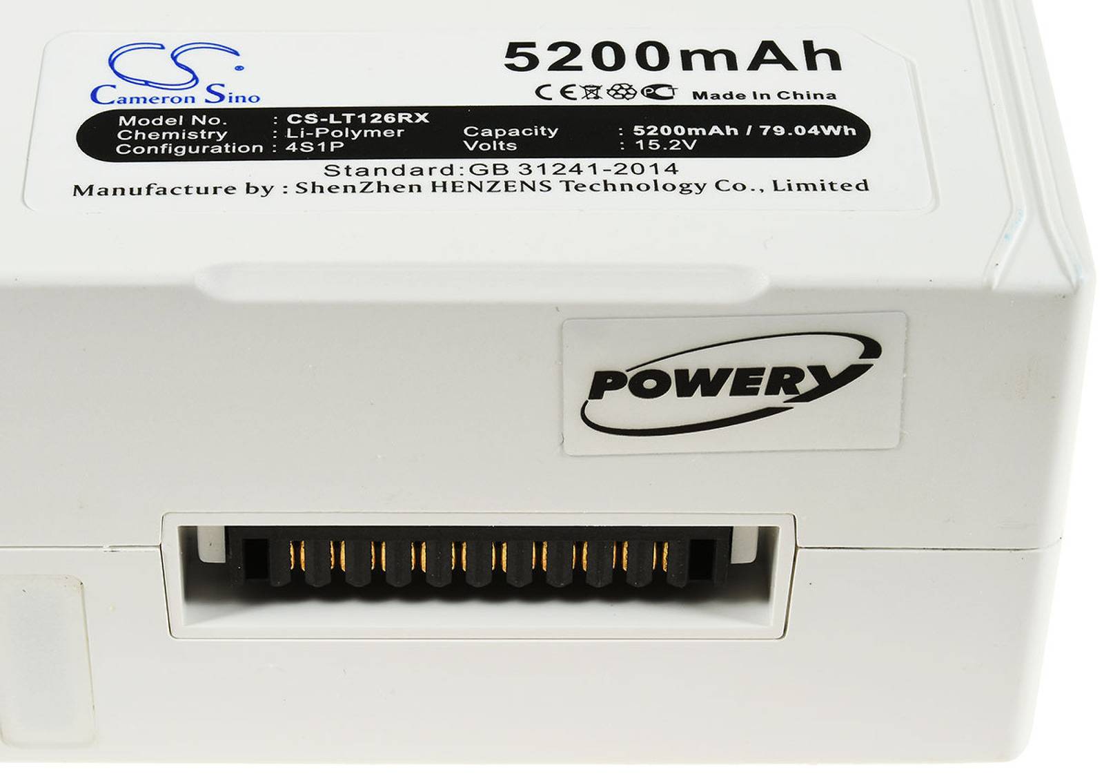 Powery Akku für Drohne DJI Phantom 4 / Phantom 4 Pro, 15,2V, Li-Polymer