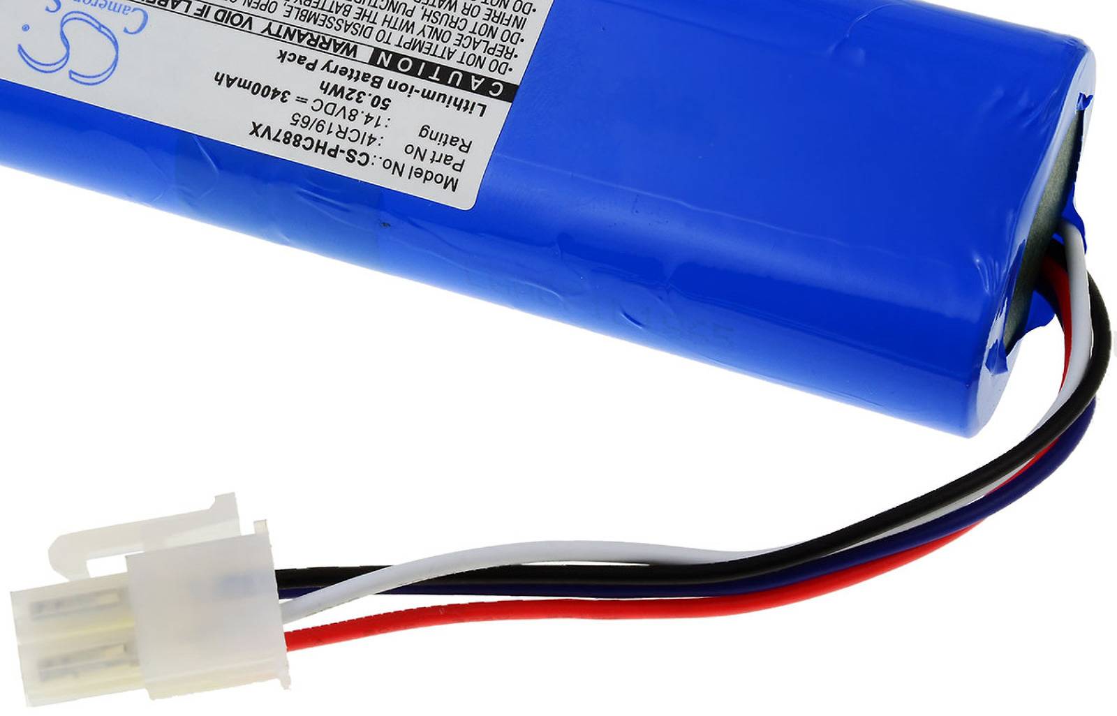 Powery Powerakku für Saugroboter Philips FC8710 / FC8776 / Typ 4ICR19/65, 14,8V, Li-Ion