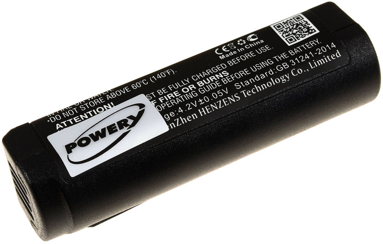 Powery Akku für digitalen Taschensender Shure GLX-D / GLXD1 / GLXD2 / Typ SB902, 3,7V, Li-Ion
