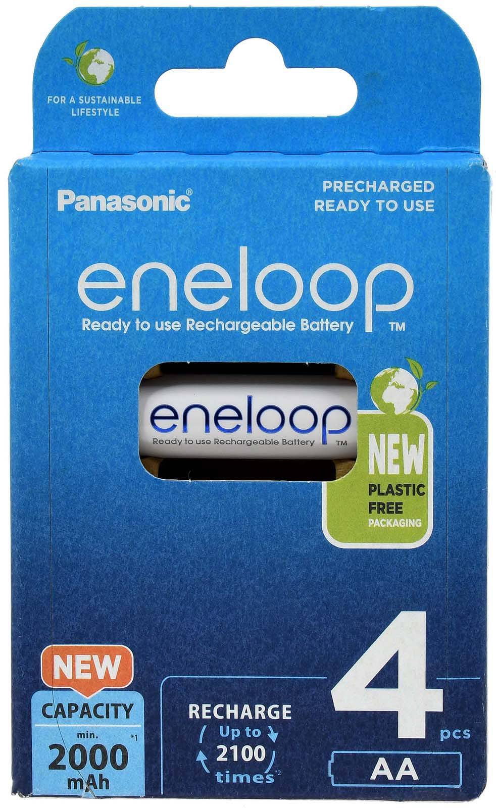 Panasonic eneloop BK-3MCCE/4BE 2000mAh NiMH 4er Pack, 4x 1,2V, NiMH
