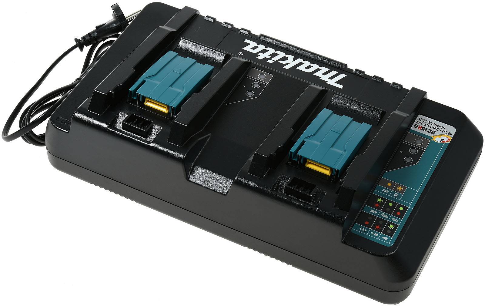 Doppel-Ladegerät für Makita Typ BL1840 Original, 9,6V-18V