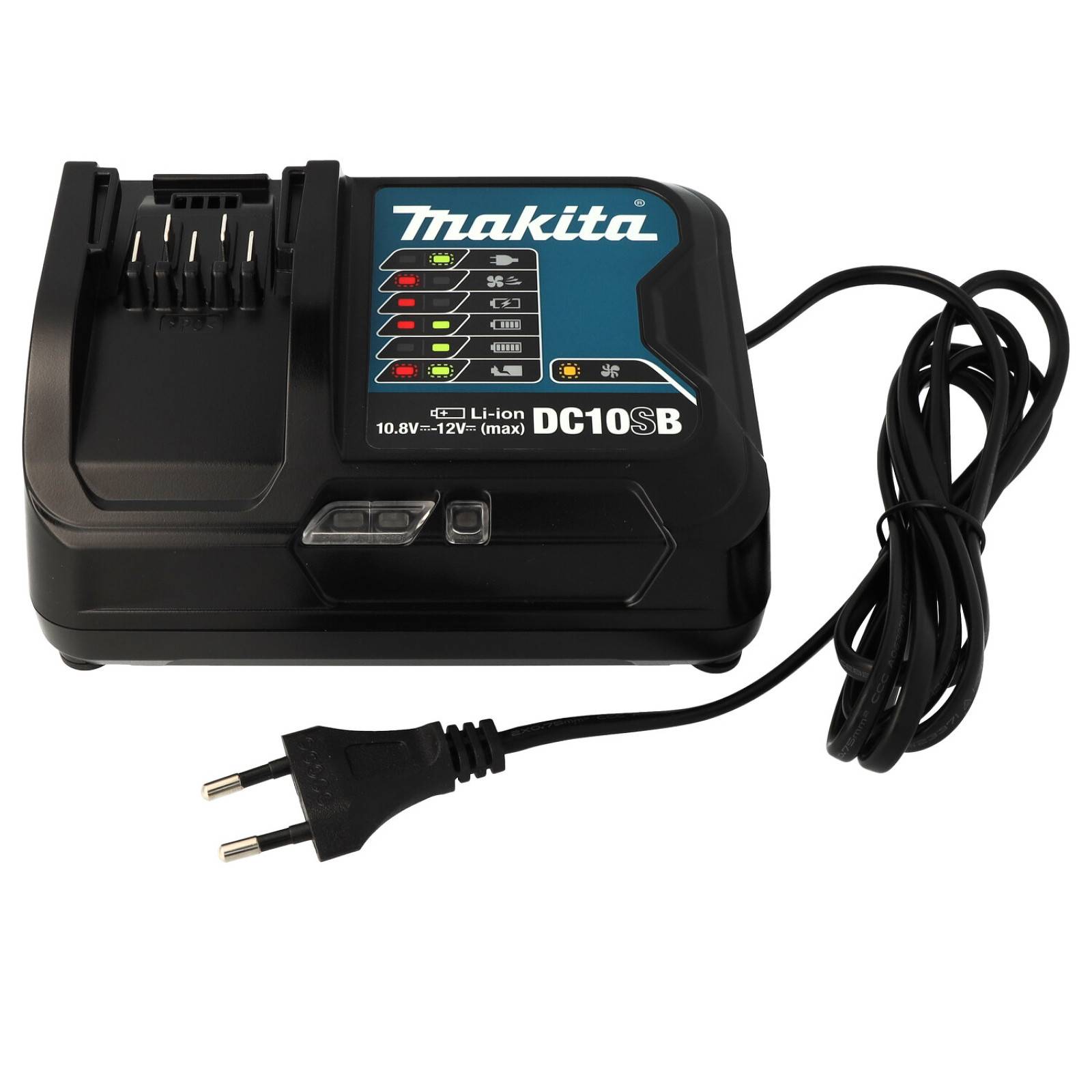 Schnell-Ladegerät Makita für Akku Typ BL1040B Original (10,8V & 12V kompatibel), 10,8V & 12V