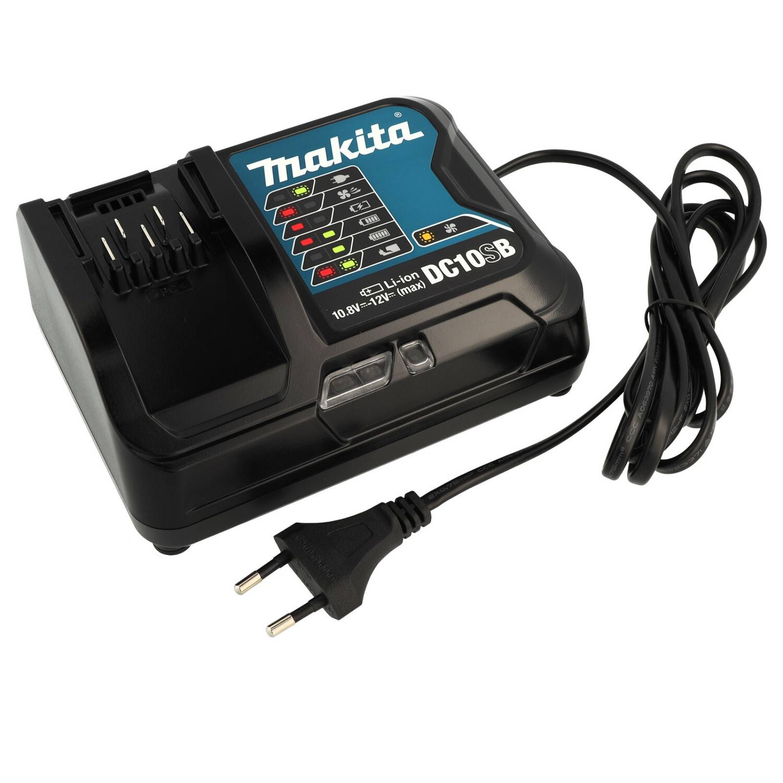 Schnell-Ladegerät Makita für Akku Typ BL1040B Original (10,8V & 12V kompatibel), 10,8V & 12V