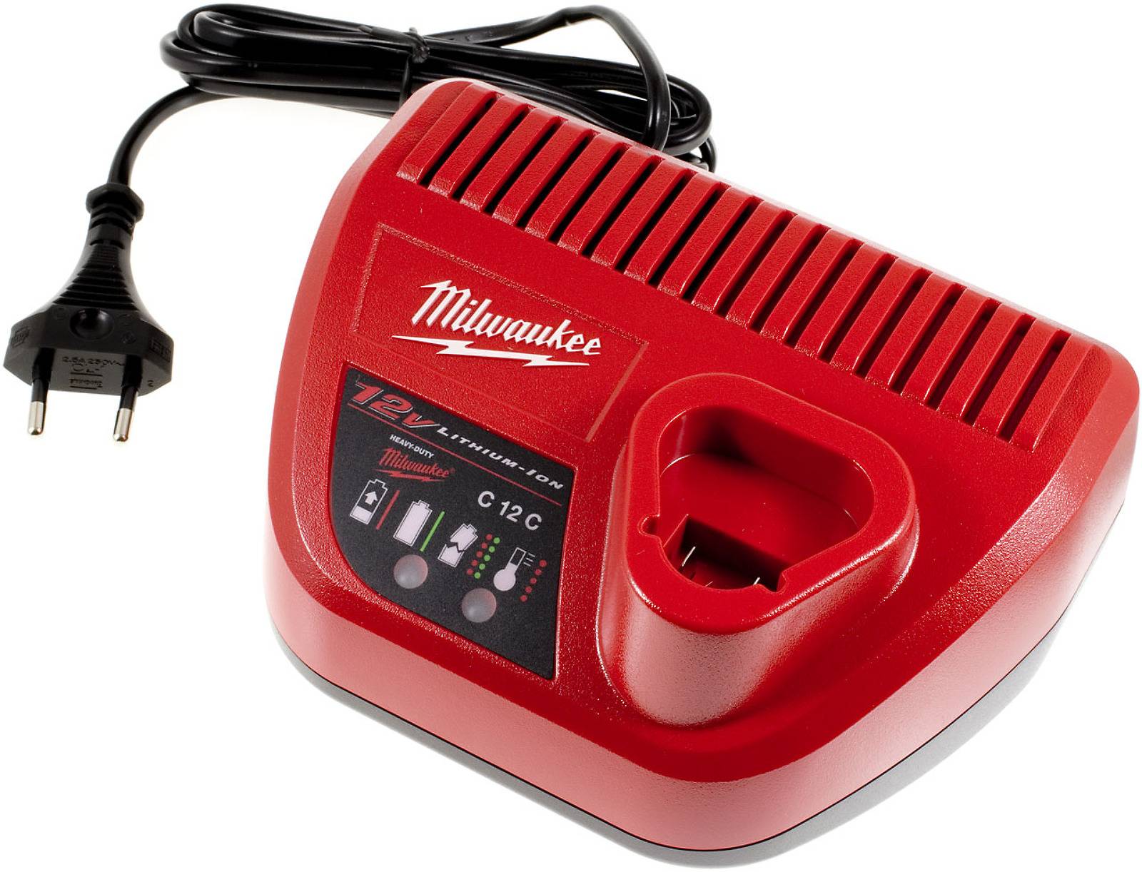 Milwaukee Schnellladegerät C12C 4932352000 für 12V Li-Ion Akkus, 12,0V