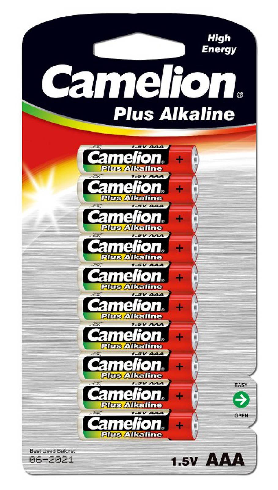 Batterie Camelion Micro LR03 MN2400 HR03 Plus Alkaline 10er Blister, 1,5V, Alkaline