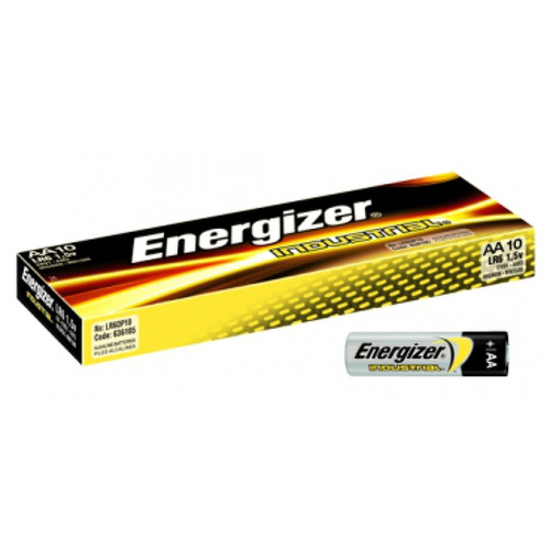 Energizer Industrial Alkaline LR6 / EN91 AA Mignon Batterie 10er Pack, 1,5V, Alkaline