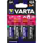 Varta Max Tech Alkaline AA Mignon Batterie 4er Blister, 1,5V, Alkaline