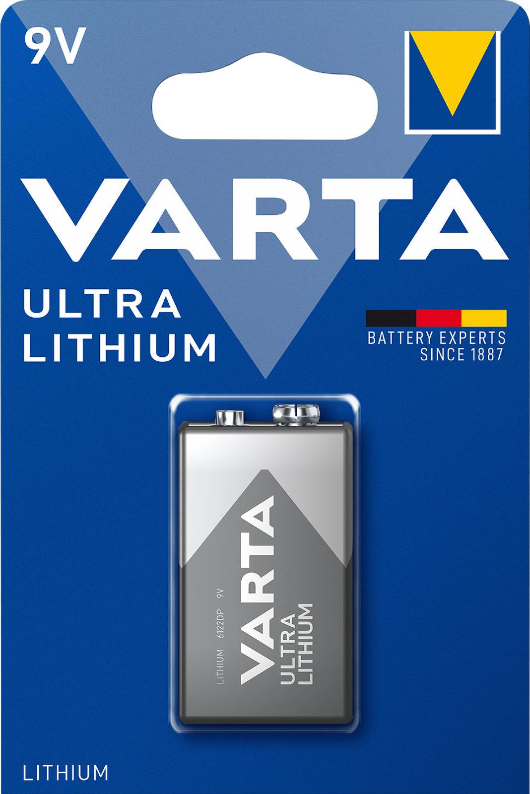 Varta Professional Lithium 9V-Block MN1604, 9V, Lithium