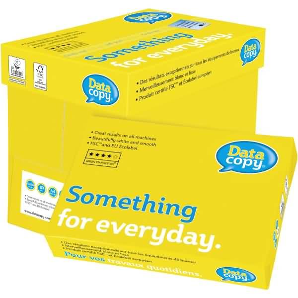 Kopierpapier Data Copy 80g/qm A4 weiß VE=2500 Blatt