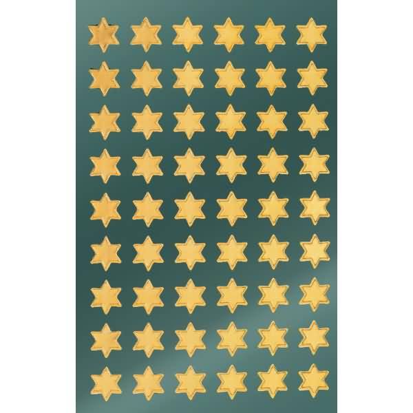 Sticker Weihnacht Glanzfolie 2 Bogen Motiv Sterne gold