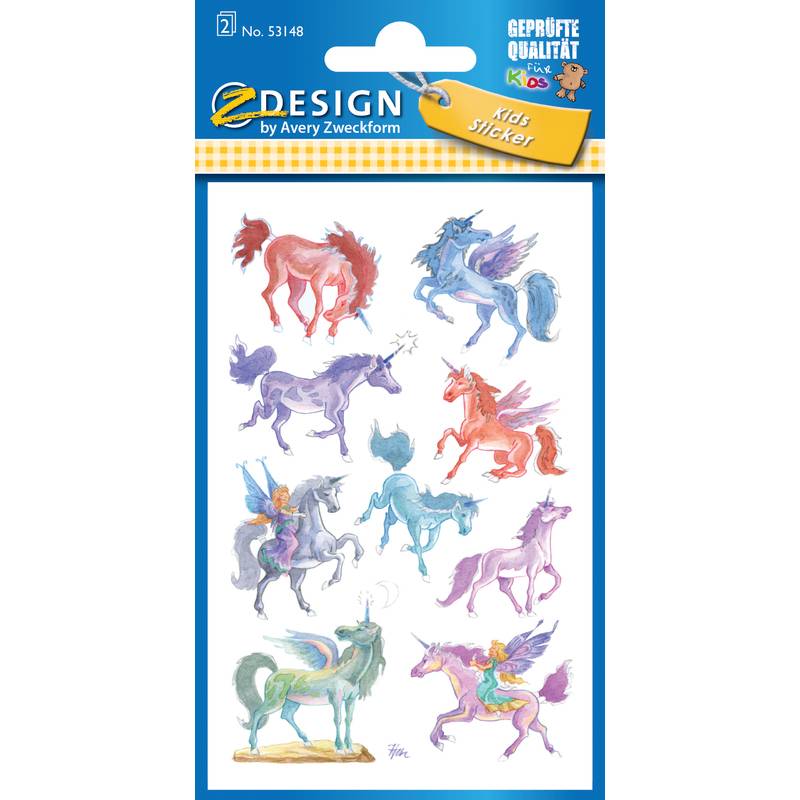 AVERY Zweckform Z-Design Kids Sticker "Einhörner"