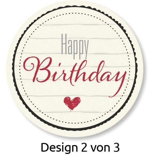 Sticker auf Rolle Motiv Herzlichen Glückwunsch rund 38mm 3 Motive 50 Stück